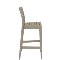 siesta ares commercial bar stool taupe 1
