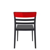 siesta moon chair black/red 1