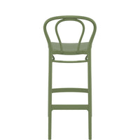 siesta victor outdoor bar stool 75cm olive green 4