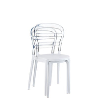 siesta miss bibi outdoor chair white/clear 5