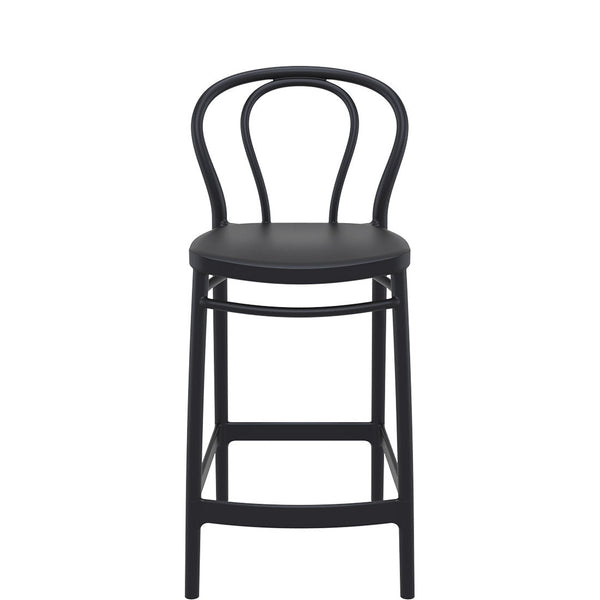 siesta victor breakfast bar stool 65cm black