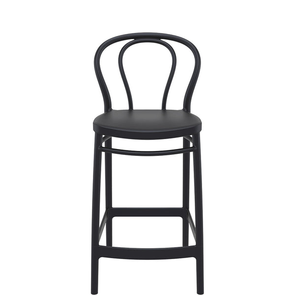 siesta victor bar stool 65cm black