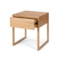 avon wooden bedside table natural oak 3