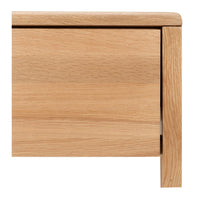 avon wooden bedside table natural oak 5