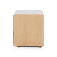 iowa bedside table marble top  3