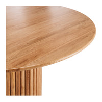 toronto round dining table natural oak  1