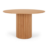 toronto round dining table natural oak 3