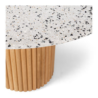 terrazzo round dining table natural 1