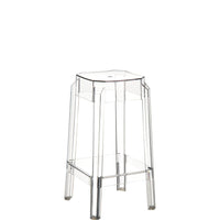 siesta fox outdoor bar stool 65cm transparent
