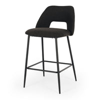 vermont kitchen bar stool anthracite fabric 1