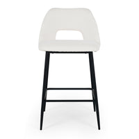 vermont upholstered stool cream fabric 7