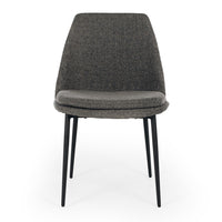 milan dining chair dark grey fabric 