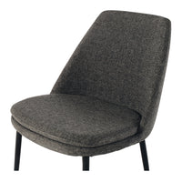 milan dining chair dark grey fabric 4