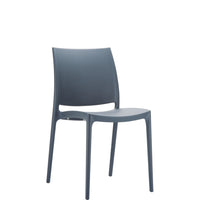 siesta maya commercial chair dark grey