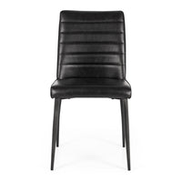 rome dining chair black upholstery 1