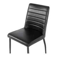 rome dining chair black upholstery 4