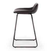urban upholstered stool vintage black 2