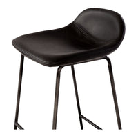 urban upholstered stool vintage black 4