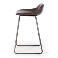 urban upholstered stool vintage brown 2