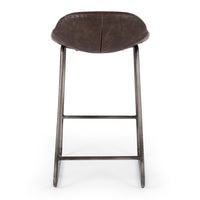 urban upholstered stool vintage brown 3