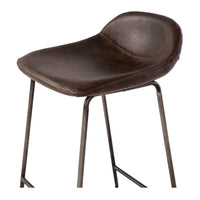 urban upholstered stool vintage brown 4