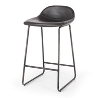 urban upholstered stool vintage grey 1