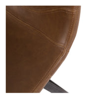 vintage kitchen bar stool cognac 3