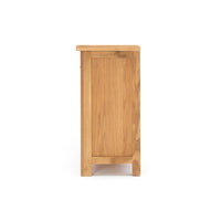 solsbury 7 drawer low oak chest 3
