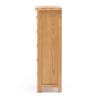 solsbury 5 drawer wooden tallboy 3