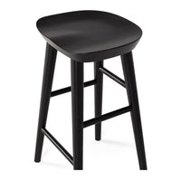 rivera wooden bar stool black oak 4