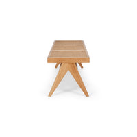 allegra bench seat natural oak 2