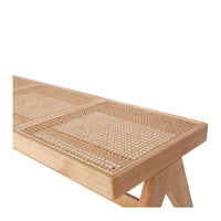allegra wooden bench natural oak 3