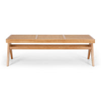 allegra wooden bench natural oak 6