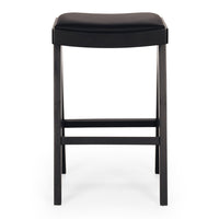 allegra upholstered stool black oak 4