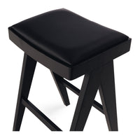 allegra bar stool black oak 2
