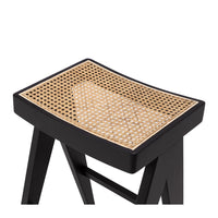 allegra kitchen bar stool 65cm black oak 2