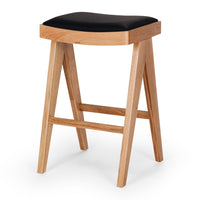 allegra upholstered stool natural oak 1