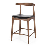 elbow bar stool deep oak 1