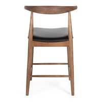 elbow bar stool deep oak 3