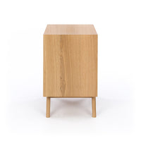venice 2 drawer wooden bedside table 3