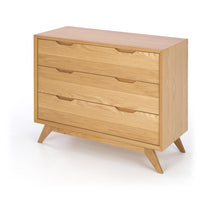 venice 3 drawer oak chest 1