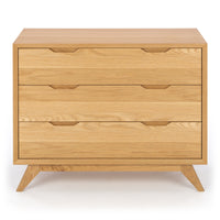 venice 3 drawer oak chest