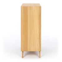 venice 5 drawer tall oak chest 3
