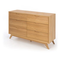 venice 6 drawer oak chest 1