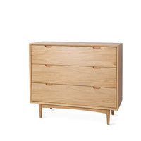 madrid 3 drawer wooden chest natural oak  1