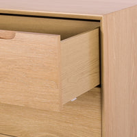 madrid 4 drawer chest natural oak 4