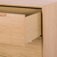 madrid 4 drawer wooden chest natural oak 4