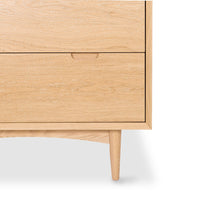 madrid 4 drawer wooden chest natural oak 5