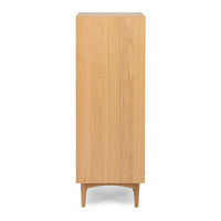 madrid 5 drawer wooden tallboy 3