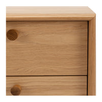 norfix 2 drawer bedside table natural oak 4